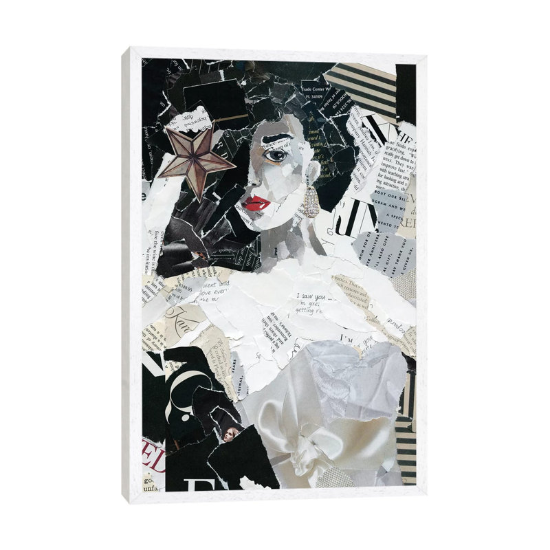 Runway Star by Carol Robinson - Print on Canvas, 66.04 cm H x 45.72 cm W, White Framed