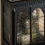 Black Solid + Manufactured Wood+Glass Display Cases