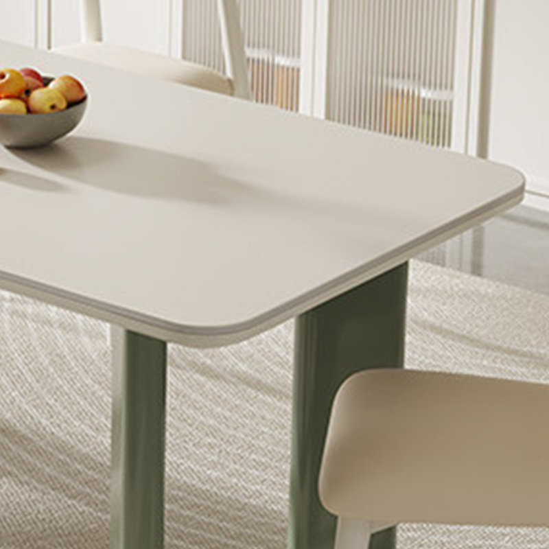 Table de salle à manger élégante, 7 pièces : table, 6 chaises, 29.52"H x 55.11"L x 31.49"W