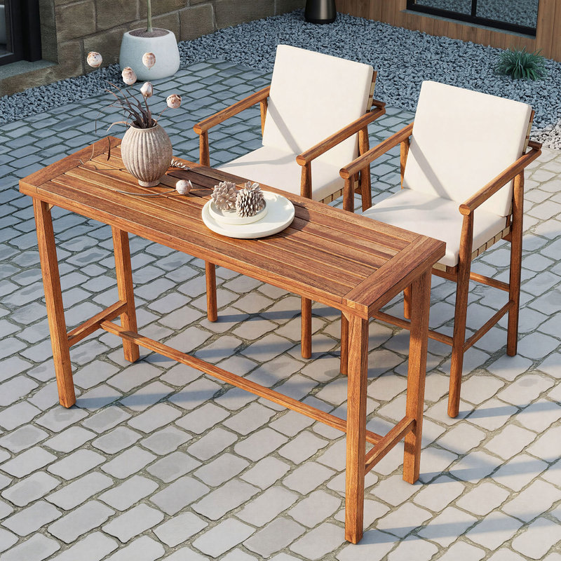 Ensemble de 3 barres d'extérieur pour patio