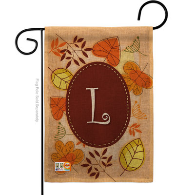 Polyester de 2 côtés 18,5 x 13 po d’automne drapeau de jardin
