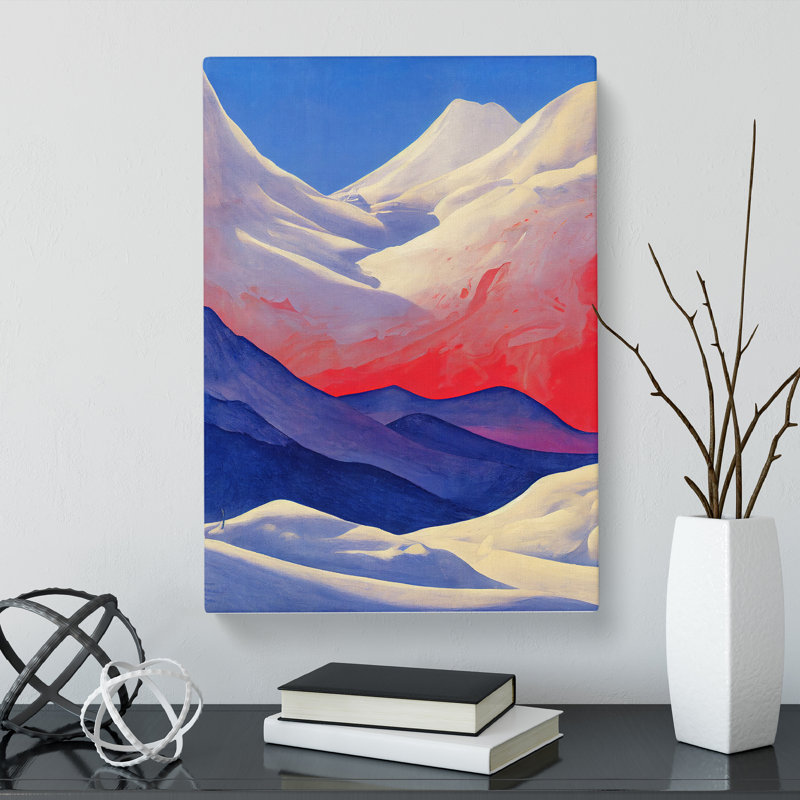 Modern Winter Landscape - Wrapped Canvas, 50cm H x 35cm W x 3cm D