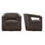 Chaise d'appoint pivotante rembourrée-1063911251