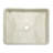 White Stone Handmade Rectangular Vessel Bathroom Sink