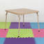 Table pliante carrée en vinyle pour enfants Jannet-1716137509
