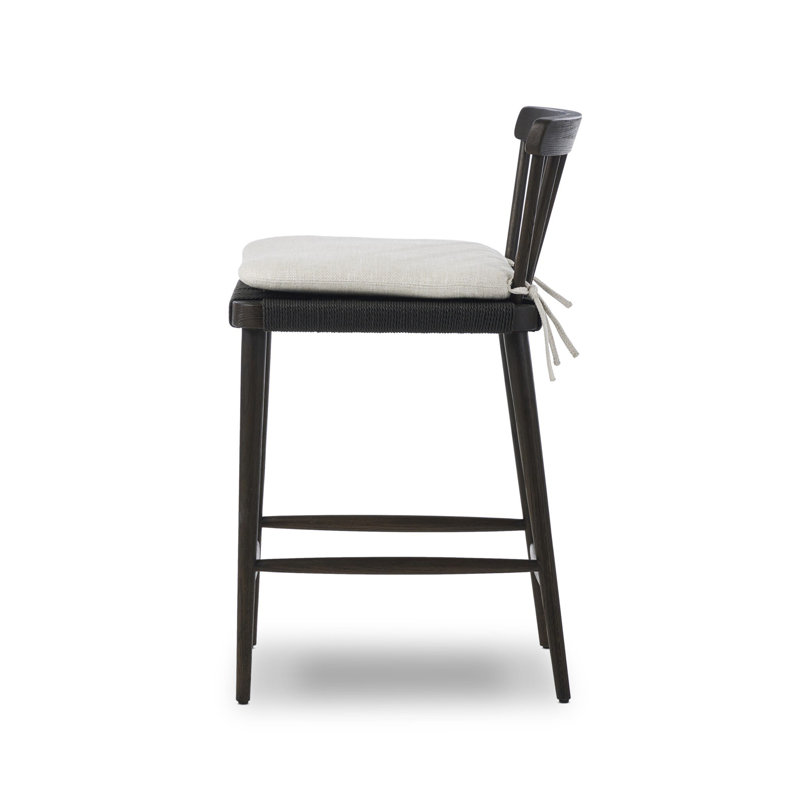 Kershaw Upholstered Stool with Solid Wood Frame