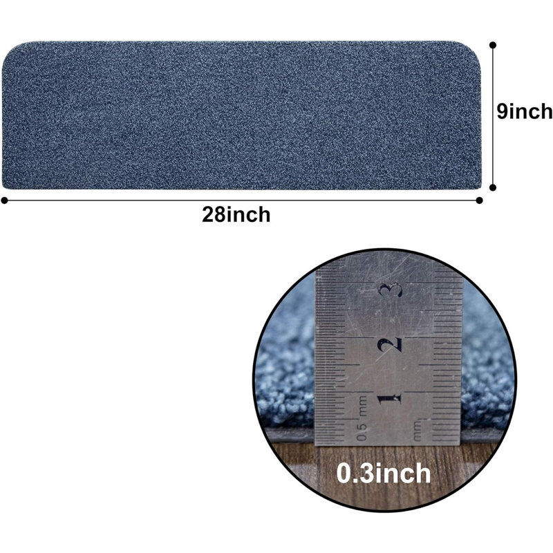 Diany Non-Slip Stair Tread, Bleu