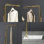 Portemanteaux décoratif décoratif chic et moderne en métal doré 18 po Nelea - parfait pour les vestibules et les couloirs