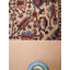 Blanc | Tapis oriental bleu en soie et laine faits à la main Rectangle noué à la main-912559102
