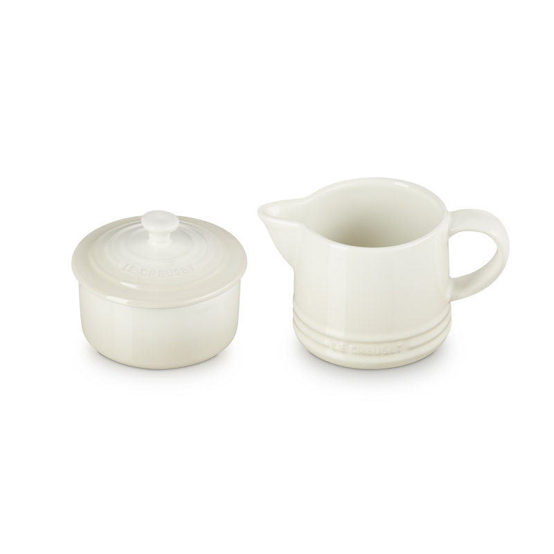 Le Creuset Stoneware Milk & Sugar Set, Meringue