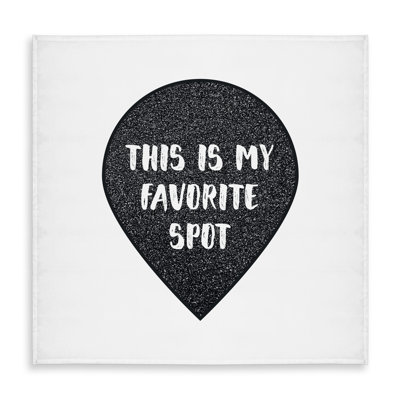 Contemporary White Tablecloth - It's My Favorite Spot Decor