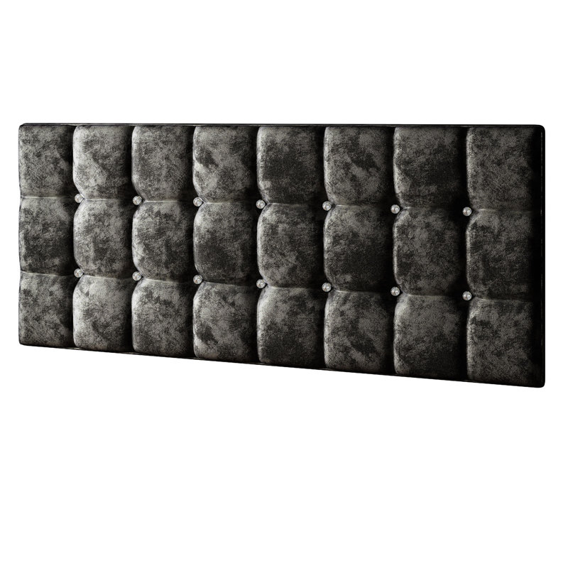 Rochester Upholstered Headboard, Single (3'), Black