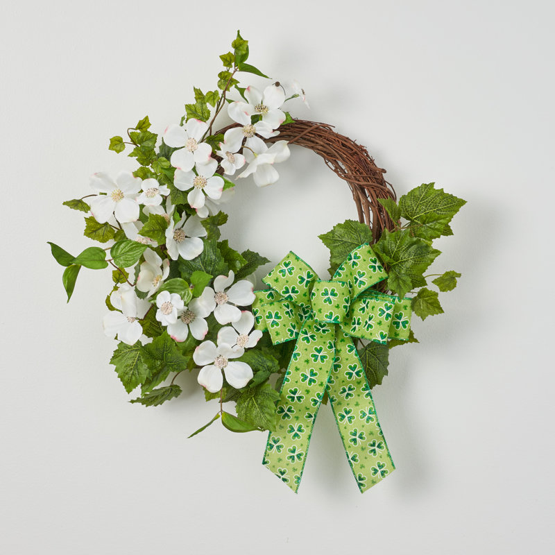Couronne en soie de polyester 20 po St. Patrick's Day
