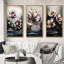 Tapisserie mauve mauve - ensemble de 3 tulipes florales-649808849-649808861
