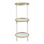 Étagère circulaire en verre D16x39.5