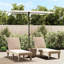 Abat-jour de patio extérieur sable en aluminium et polyester 6,6 x 4,9 pi Sable-939256354