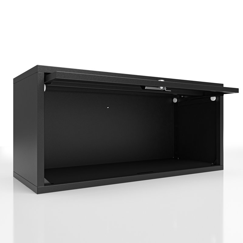 Armoire de rangement murale robuste avec porte coulissante et porte-outils flottante pour la cuisine, le sous-sol et l'entrepôt