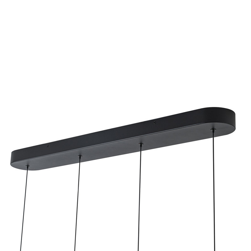 Luminaire suspendu linéaire à DEL à intensité variable de 34 po Ligney, Black