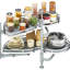  Organisateur d'armoire de cuisine escamotable à gauche pour le rangement du garde-manger