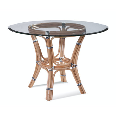 Seville Round Glass Top Dining Table