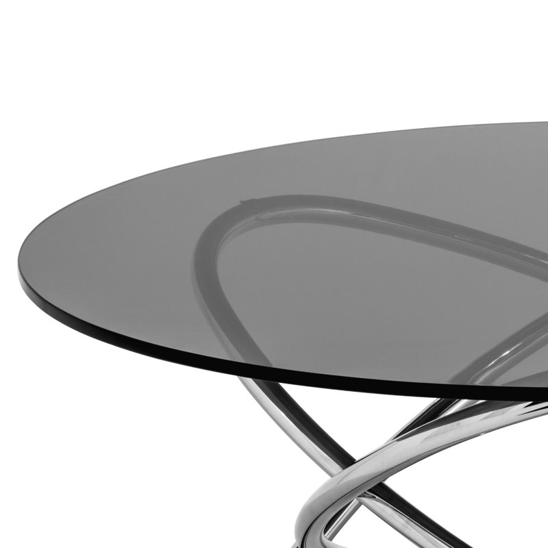 Cross Legs Coffee Table, Smoke