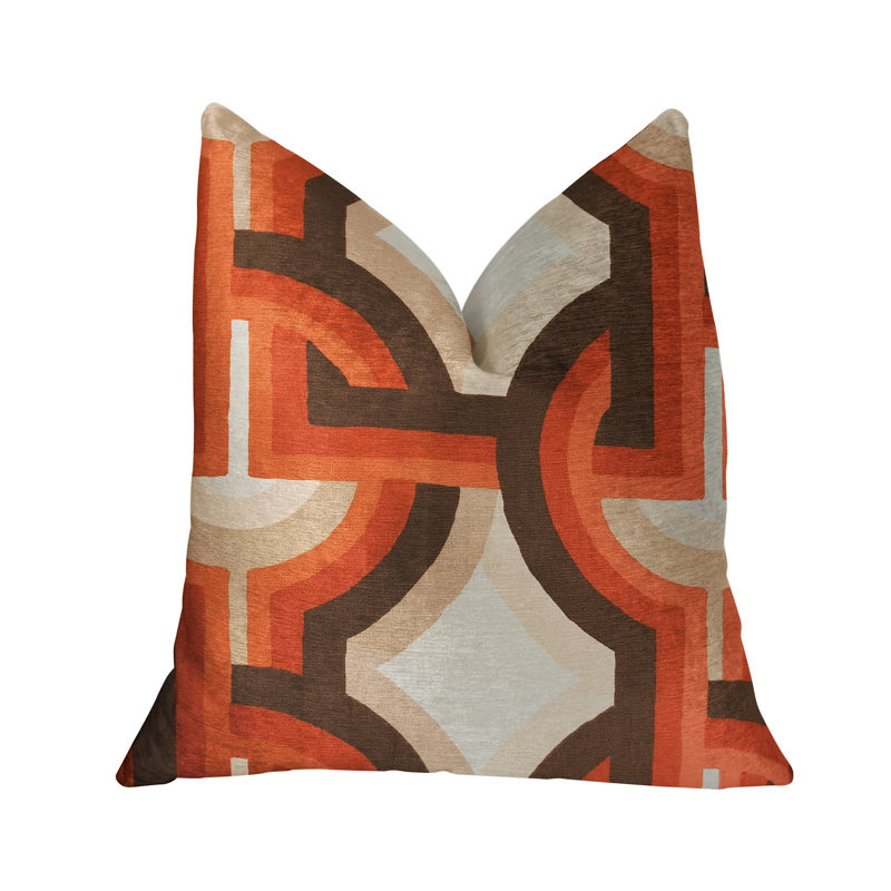 Magnifique oreiller de luxe à chaîne, 16 po x 16 po, Coussin décoratif