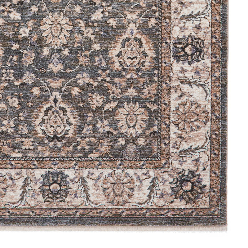 Vintage area rug Machine Woven Rectangle Green, Rectangle 200 x 290cm