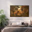 Très grande reproduction d'art sur toile - Autumn Woodland Vintage Forest Landscape-105075794