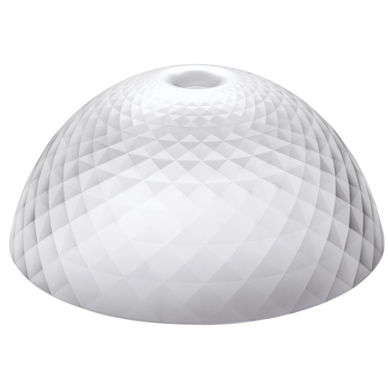 Stella 29.5cm H Plastic Bowl Pendant Shade ( Screw On ), Clear