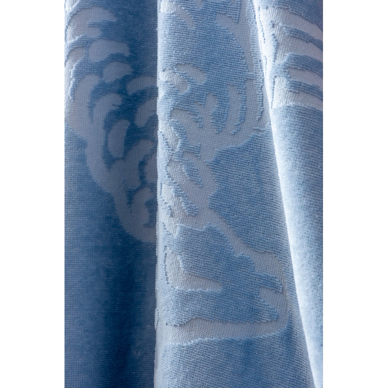 Turkish Cotton Jacquard Beach Towel, Blue