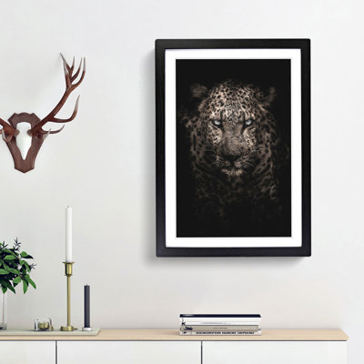 Leopard in the Dark - Framed Print