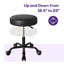 Tabouret roulant à hauteur réglable avec roulettes-132741264-132741294