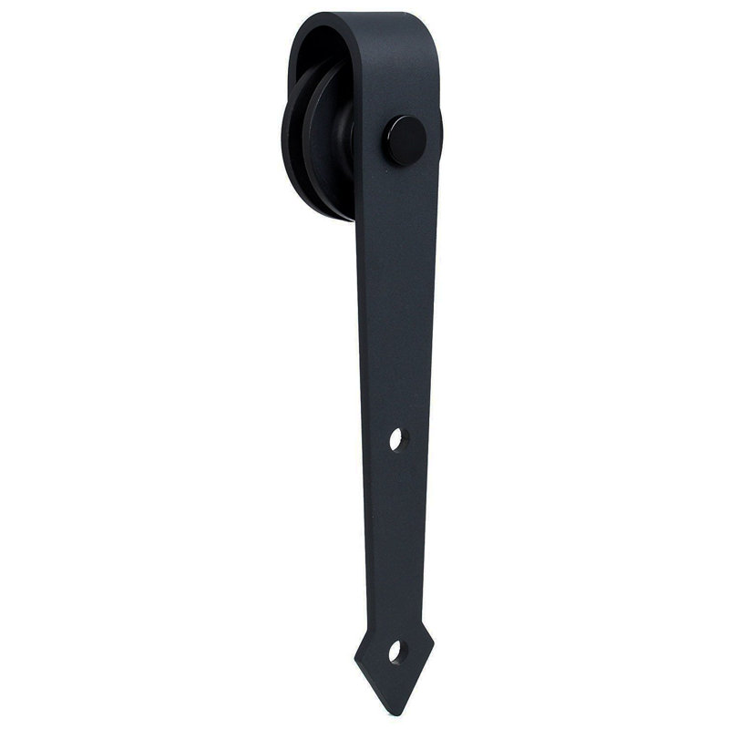 Rouleau coulissant rétro style flèche, Noir mat