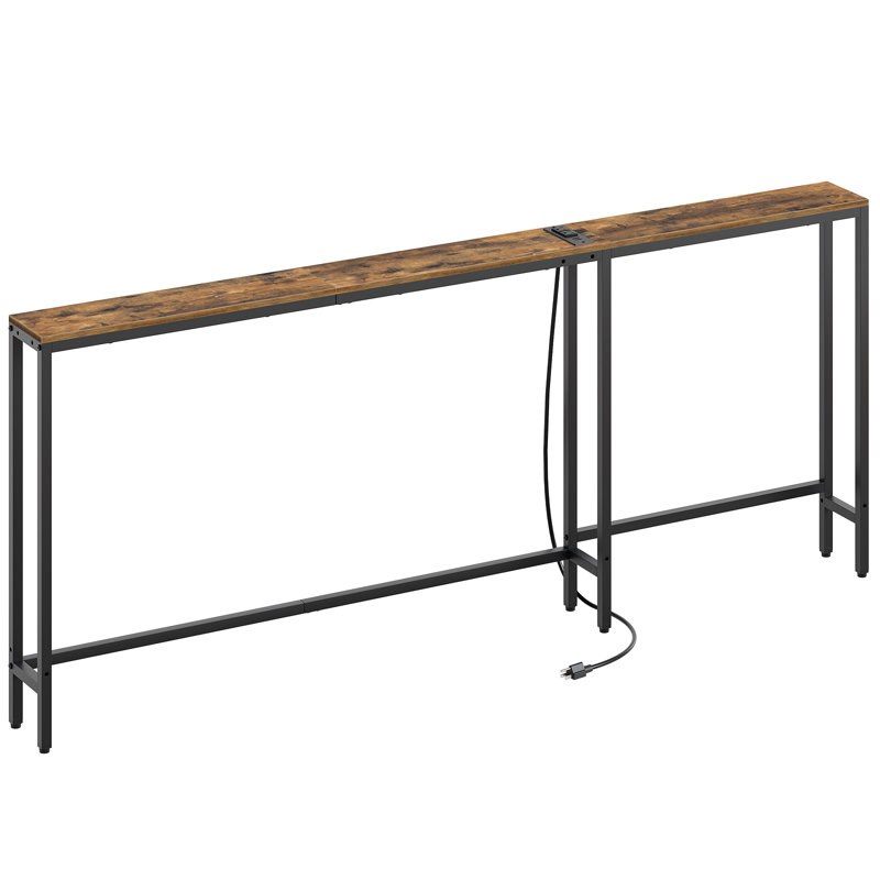 Table basse en L 70,9 po, Brun, H 29,5 po x l 70,9 po x P 5,9 po