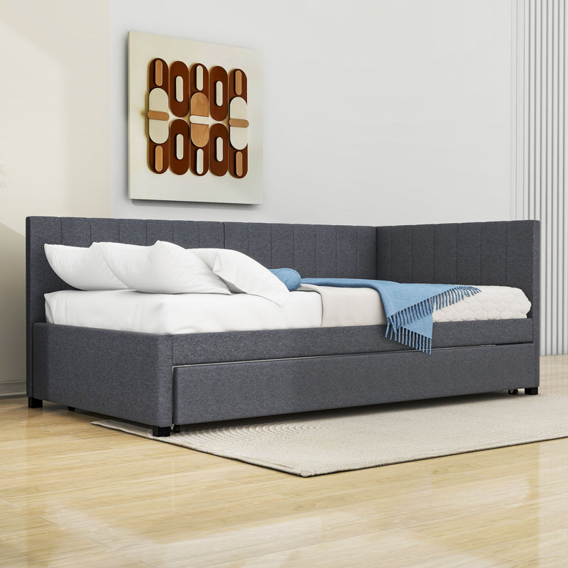 Liddington Upholstered Daybed, Twin, Gray