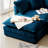 L-Shaped Chenille Sectional Sofa with Ottoman - 2-Seater Loveseat for Small Spaces, Breathable Fabric & Easy Assembly-1241176098