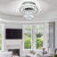 Lustre moderne en cristal 16 po
