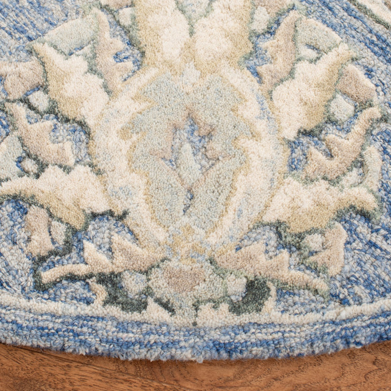Esponga Hand Tufted Wool Oriental Rug, Round 6'