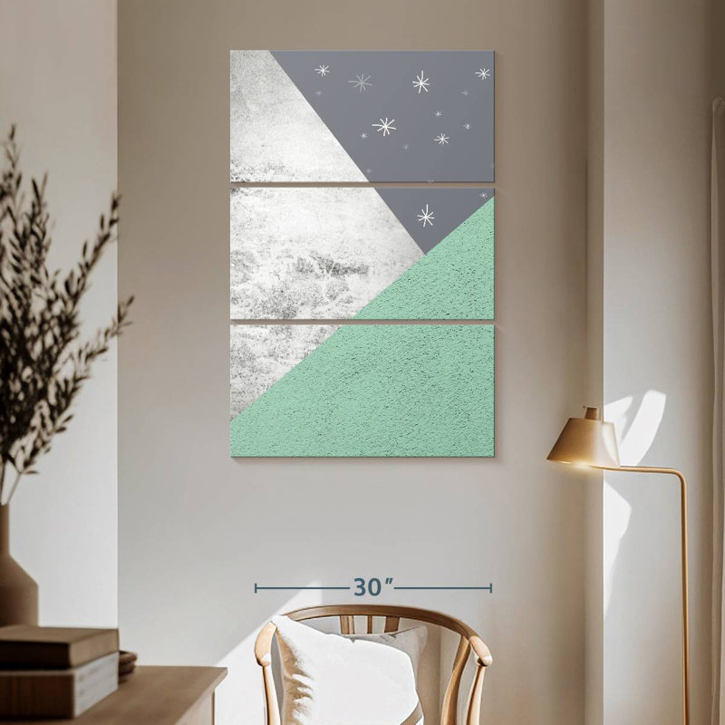 Avery Mint Green Mountains II, H 65 po x l 42 po