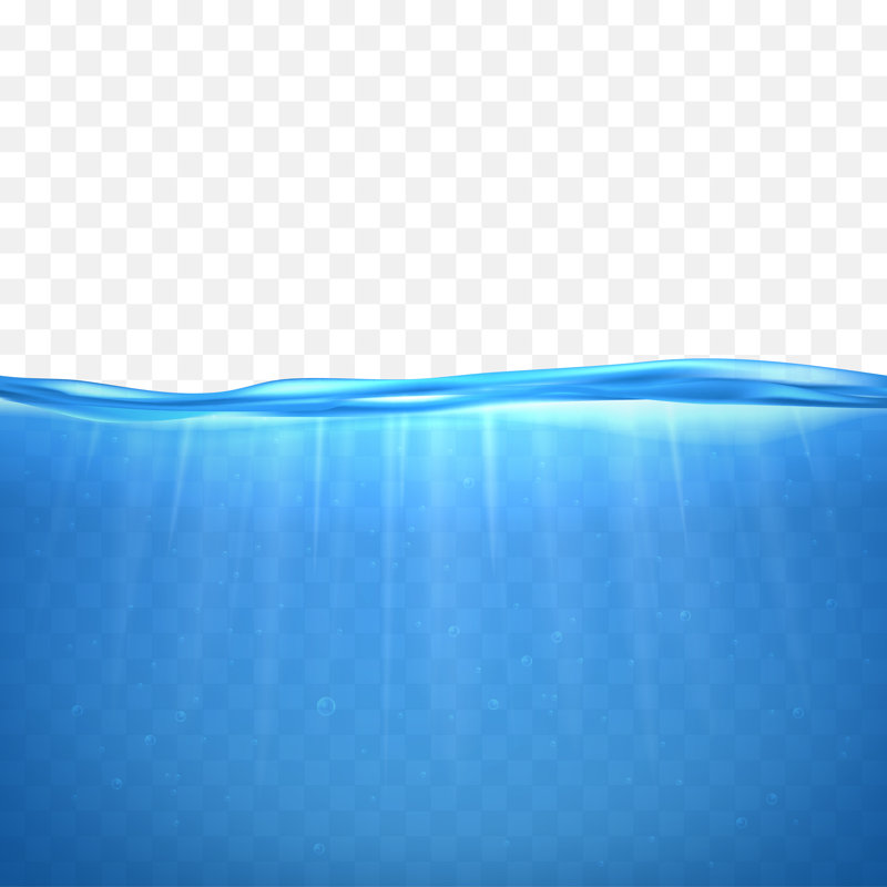 Transparent Underwater Background by Bigmouse108 - Wrapped Canvas Print, 30cm H x 46cm W x 3.8cm D
