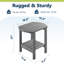 Table d'appoint extérieure 17 po 2 niveaux-871962006