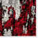 Rectangle Abstract Machine Woven Polypropylene Area Rug in Red/White