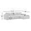 Canapé modulaire rembourré 2 pièces Blakes -93525206-119432798
