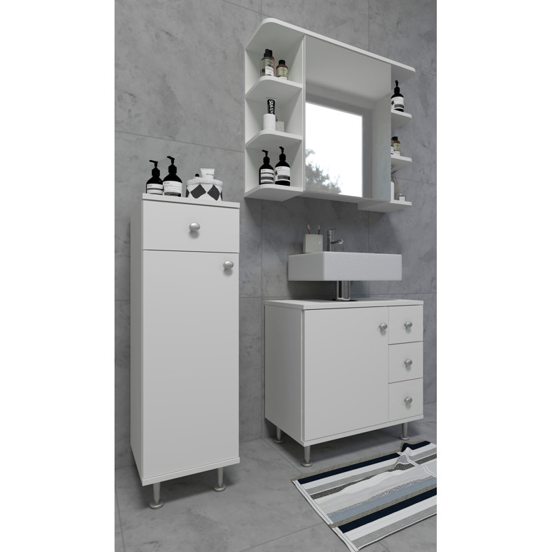 Senon Bathroom Cabinet, White