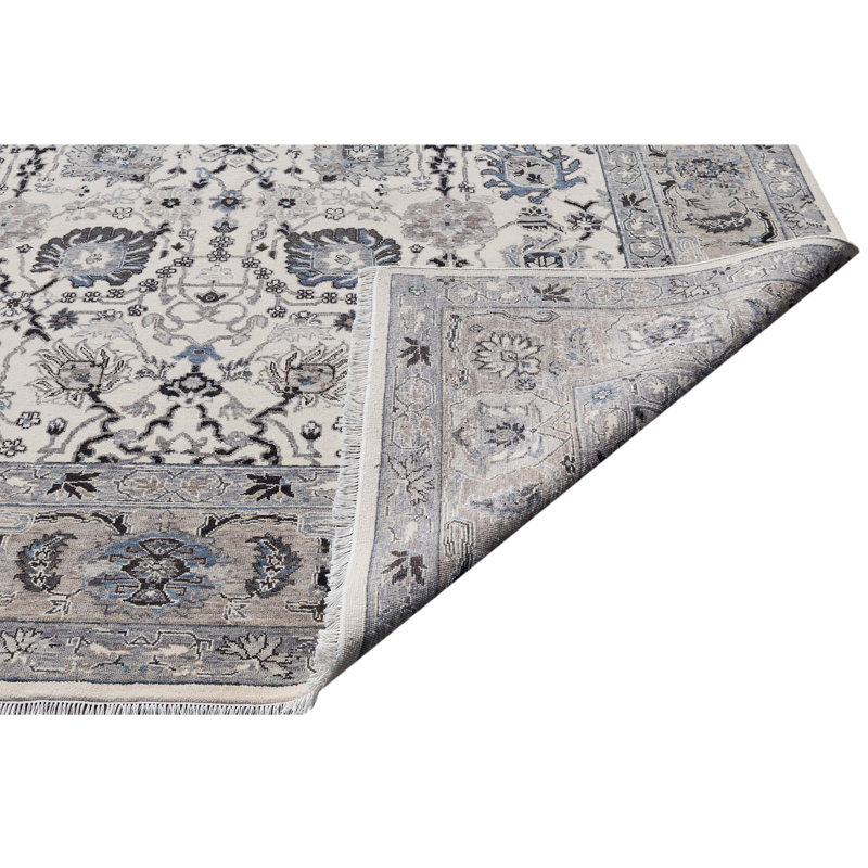 Wool Oriental Area Rug, Rectangle 6' x 9'