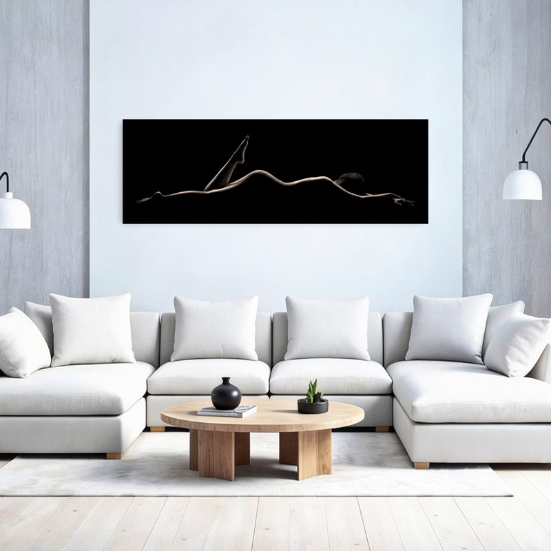 Graceful Body Silhouette by Heru Sungkono - Wrapped Canvas Panoramic Print, 152.4 cm H x 50.8 cm W