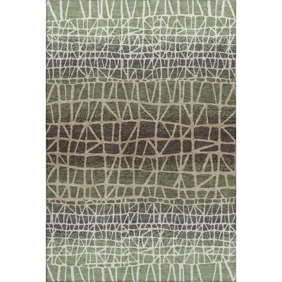 Premium Machine Washable Mayfield AMF2404 Abstract Rug