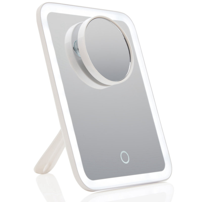 Miroir de maquillage lumineux moderne et rechargeable