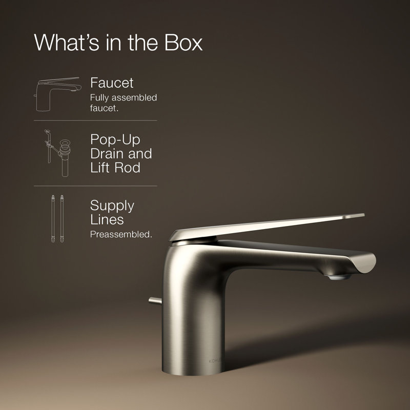Avid 1.2 Gpm Single-Handle Faucet, Vibrant Brushed Nickel