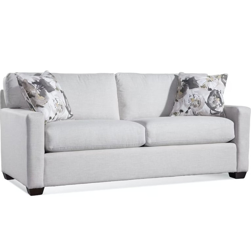 Gramercy Park Sofa, Dark Gray Solid;0863-84, Black
